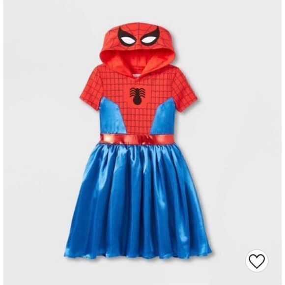 Girl's Marvel Spider-Man Cosplay Dress - Red/Blue Size XXL - Picture 1 of 5